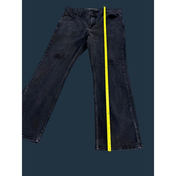 Old Navy Mens Boot-Cut Built In Flex Jeans Size 40x32 Black Denim - Picture 6 of 6